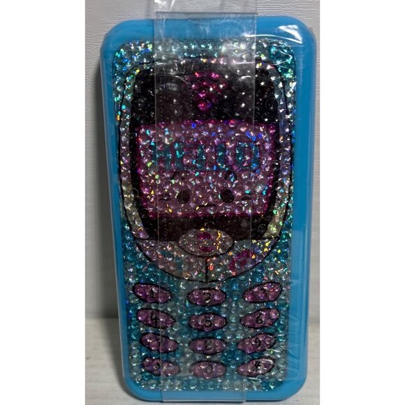 Claires Makeup Kit Set Glitter Eyeshadow & Blue Raspberry Lip Gloss Phone Design - Picture 2 of 5